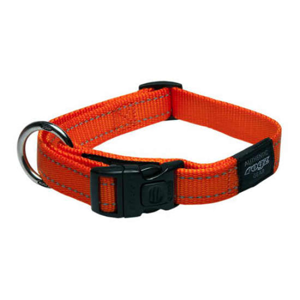 Rogz Utility Side Release Collar  Orange Color (Medium -26-40cm)